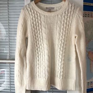 Cable knit sweater